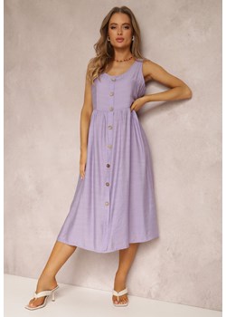Fioletowa Sukienka z Wiskozy Yirrenia ze sklepu Renee odzież w kategorii Sukienki - zdjęcie 157070201
