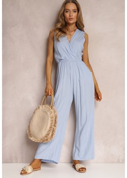 Niebieski Kombinezon Valia ze sklepu Renee odzież w kategorii Kombinezony damskie - zdjęcie 157070211