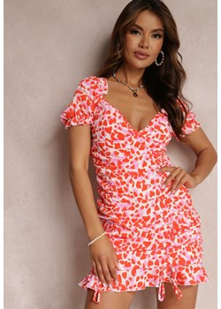 Biało-Pomarańczowa Sukienka Delaplace ze sklepu Renee odzież w kategorii Sukienki - zdjęcie 157070511