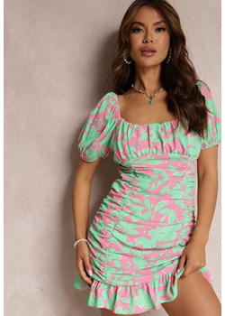 Jasnozielona Sukienka Masse ze sklepu Renee odzież w kategorii Sukienki - zdjęcie 157070521
