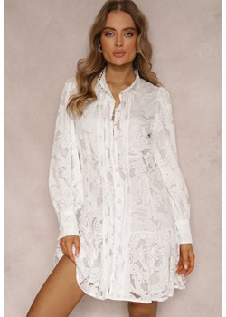 Biała Sukienka Zeeney ze sklepu Renee odzież w kategorii Sukienki - zdjęcie 157070753