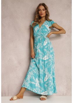 Niebieska Sukienka z Paskiem Panovera ze sklepu Renee odzież w kategorii Sukienki - zdjęcie 157070863