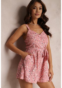 Różowy Kombinezon Kisney ze sklepu Renee odzież w kategorii Kombinezony damskie - zdjęcie 157070883