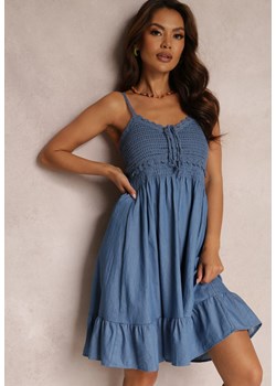 Ciemnoniebieska Sukienka Palaera ze sklepu Renee odzież w kategorii Sukienki - zdjęcie 157071301