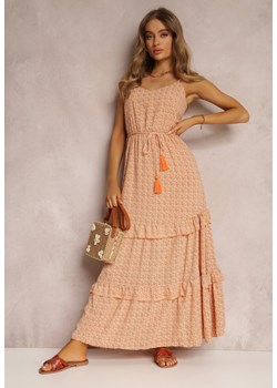 Pomarańczowa Sukienka Ailbhe ze sklepu Renee odzież w kategorii Sukienki - zdjęcie 157071561