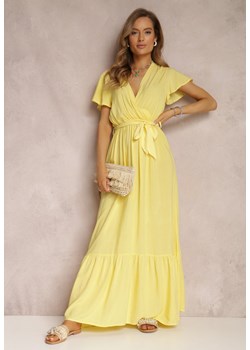 Żółta Sukienka Metia ze sklepu Renee odzież w kategorii Sukienki - zdjęcie 157072323