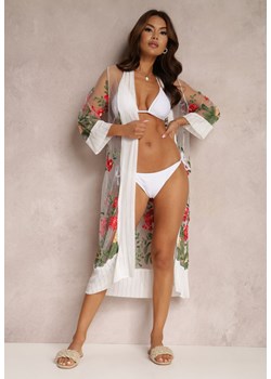 Biała Narzutka Wahli ze sklepu Renee odzież w kategorii Odzież plażowa - zdjęcie 157072363