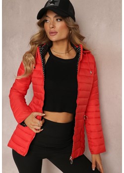 Czerwona Kurtka Pikowana Aesiss ze sklepu Renee odzież w kategorii Kurtki damskie - zdjęcie 157072582