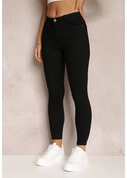 Czarne Spodnie Skinny Eulalia ze sklepu Renee odzież w kategorii Spodnie damskie - zdjęcie 157073010