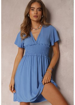 Niebieska Sukienka z Wiskozy Rukhsar ze sklepu Renee odzież w kategorii Sukienki - zdjęcie 157074022