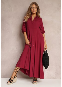 Bordowa Sukienka Hillcrest ze sklepu Renee odzież w kategorii Sukienki - zdjęcie 157074771