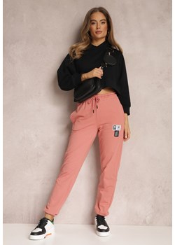Ciemnoróżowe Spodnie Dresowe Caeista ze sklepu Renee odzież w kategorii Spodnie damskie - zdjęcie 157075001