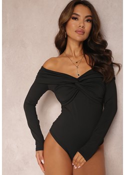 Czarne Body z Odkrytymi Ramionami Tantorus ze sklepu Renee odzież w kategorii Bluzki damskie - zdjęcie 157075621