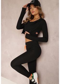 Czarny Komplet Dresowy 2-częściowy Damsa ze sklepu Renee odzież w kategorii Komplety i garnitury damskie - zdjęcie 157075681