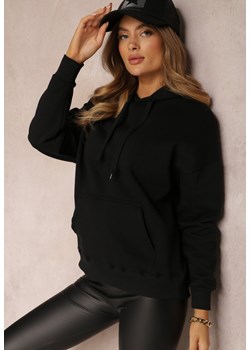 Czarna Bluza Kangurka z Polarem Monei ze sklepu Renee odzież w kategorii Bluzy damskie - zdjęcie 157076203