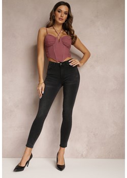 Czarne Jeansy Skinny Push-Up Apphia ze sklepu Renee odzież w kategorii Jeansy damskie - zdjęcie 157076361