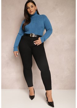 Czarne Spodnie Skinny Push-Up Mabyn ze sklepu Renee odzież w kategorii Spodnie damskie - zdjęcie 157077641