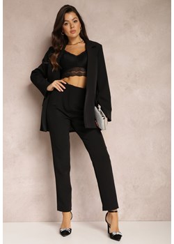 Czarne Spodnie Cygaretki High Waist Molfi ze sklepu Renee odzież w kategorii Spodnie damskie - zdjęcie 157079594