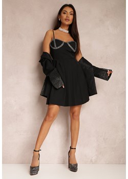 Czarny Komplet 2-częściowy w Cekiny Eme ze sklepu Renee odzież w kategorii Komplety i garnitury damskie - zdjęcie 157079793