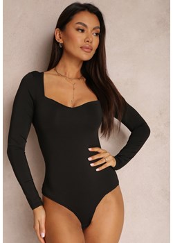 Czarne Body z Kwadratowym Dekoltem Macotte ze sklepu Renee odzież w kategorii Bluzki damskie - zdjęcie 157080292