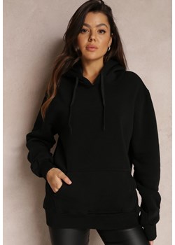 Czarna Bluza Bawełniana z Kapturem Marmi ze sklepu Renee odzież w kategorii Bluzy damskie - zdjęcie 157080963
