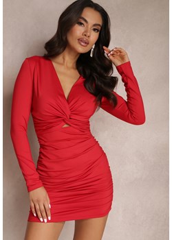 Czerwona Sukienka Hargei ze sklepu Renee odzież w kategorii Sukienki - zdjęcie 157082230