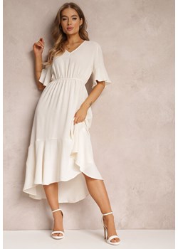 Beżowa Sukienka Parthesio ze sklepu Renee odzież w kategorii Sukienki - zdjęcie 157084402