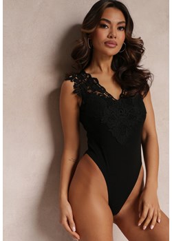 Czarne Body z Koronką Canion ze sklepu Renee odzież w kategorii Bluzki damskie - zdjęcie 157085540