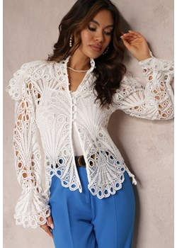 Biała Koronkowa Koszula z Topem Makura ze sklepu Renee odzież w kategorii Koszule damskie - zdjęcie 157085664