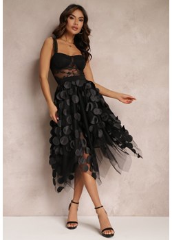 Czarna Spódnica Tiulowa o Asymetrycznym Fasonie Kamilai ze sklepu Renee odzież w kategorii Spódnice - zdjęcie 157085870