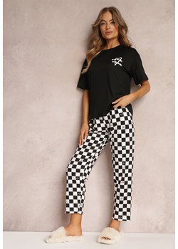Czarny Komplet Piżamowy Feeky ze sklepu Renee odzież w kategorii Piżamy damskie - zdjęcie 157089090