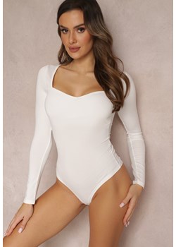 Białe Body z Kwadratowym Dekoltem Macotte ze sklepu Renee odzież w kategorii Bluzki damskie - zdjęcie 157091770