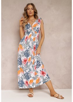 Niebiesko-Biała Sukienka Lydena ze sklepu Renee odzież w kategorii Sukienki - zdjęcie 157111251