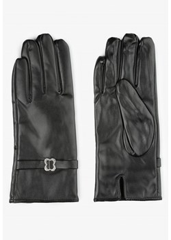 Czarne Rękawiczki Roki ze sklepu Renee odzież w kategorii Rękawiczki damskie - zdjęcie 157115052