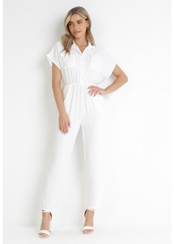 Biały Kombinezon Aliker ze sklepu Born2be Odzież w kategorii Kombinezony damskie - zdjęcie 157115930