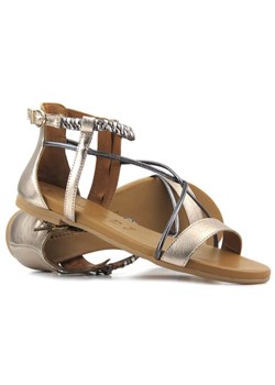 Skórzane sandały damskie, gladiatorki - Tamaris 28043 ze sklepu ulubioneobuwie w kategorii Sandały damskie - zdjęcie 157117650