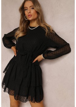 Czarna Sukienka Dimplesky ze sklepu Renee odzież w kategorii Sukienki - zdjęcie 157134003