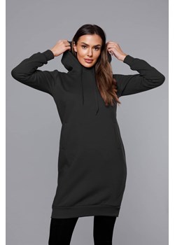 Długa bluza dresowa czarna (YS10005-3) ze sklepu goodlookin.pl w kategorii Bluzy damskie - zdjęcie 157137024