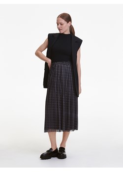 Reserved - Wzorzysta spódnica - czarny ze sklepu Reserved w kategorii Spódnice - zdjęcie 157137292