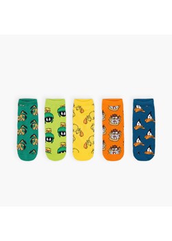 Cropp - 5 pack skarpetek Zwariowane Melodie - żółty ze sklepu Cropp w kategorii Skarpetki męskie - zdjęcie 157139754