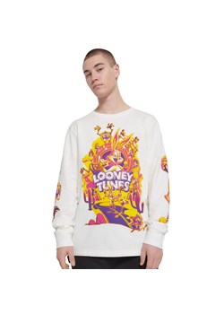 Cropp - Koszulka z długim rękawem Looney Tunes - kremowy ze sklepu Cropp w kategorii T-shirty męskie - zdjęcie 157144312