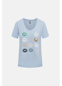 CULTURE T-shirt - Niebieski jasny - Kobieta - L (L) ze sklepu Halfprice w kategorii Bluzki damskie - zdjęcie 157146340