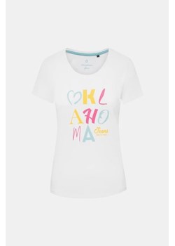 OKLAHOMA JEANS T-shirt - Biały - Kobieta - 2XL(2XL) ze sklepu Halfprice w kategorii Bluzki damskie - zdjęcie 157148223