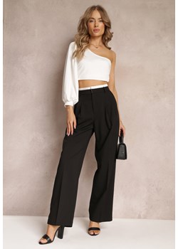 Czarne Spodnie z Szerokimi Nogawkami w Kant Kavina ze sklepu Renee odzież w kategorii Spodnie damskie - zdjęcie 157229812