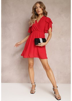 Czerwona Sukienka Nemele ze sklepu Renee odzież w kategorii Sukienki - zdjęcie 157230163