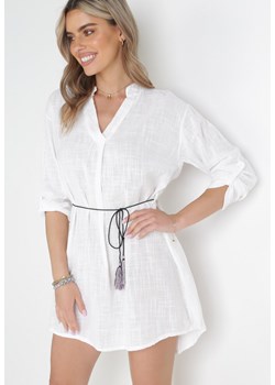 Biała Sukienka Eirenthea ze sklepu Born2be Odzież w kategorii Sukienki - zdjęcie 157230960