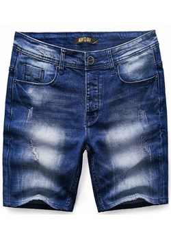 Spodenki męskie niebieskie jeansowe Recea ze sklepu Recea.pl w kategorii Spodenki męskie - zdjęcie 157232821