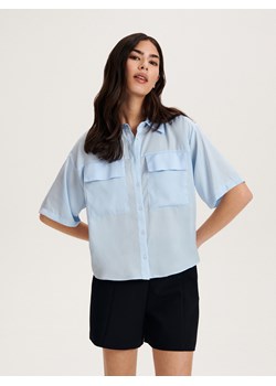 Reserved - Koszula z krótkim rękawem - jasnoniebieski ze sklepu Reserved w kategorii Koszule damskie - zdjęcie 157235934