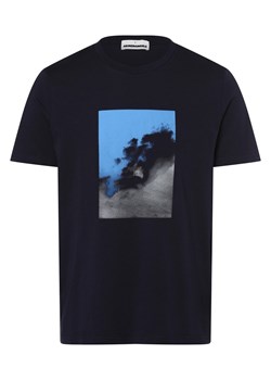 ARMEDANGELS T-shirt męski Mężczyźni Bawełna granatowy nadruk ze sklepu vangraaf w kategorii T-shirty męskie - zdjęcie 157237602