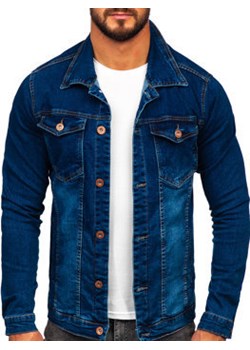 Niebieska jeansowa kurtka męska Denley 200 ze sklepu Denley w kategorii Kurtki męskie - zdjęcie 157251130